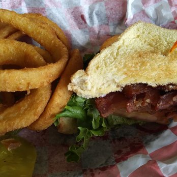 Butter My Biscuit - BLT with onion rings - New American Near Me - Kersey, Colorado