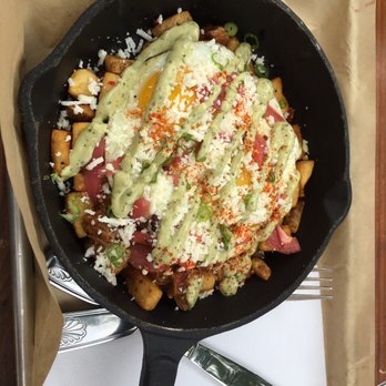 Revelry Kitchen + Bar - Ribeye Hash Skillet - American Near Me - Austin, Texas Revelry Kitchen + Bar - Ribeye Hash Skillet - American Near Me - Austin, Texas