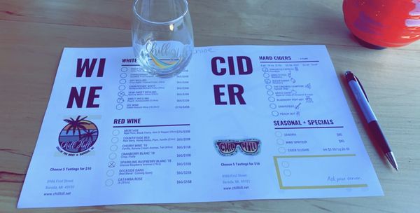 Menu photo 8 Chill Hill Winery Baroda, MI