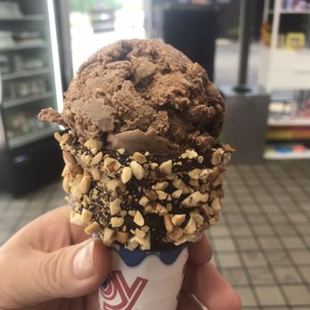 Tizzy's Treats & Eats - Look at this awesome come! Peanut butter cup ice cream inside - Ice Cream & Frozen Yogurt Near Me - Darien, Illinois