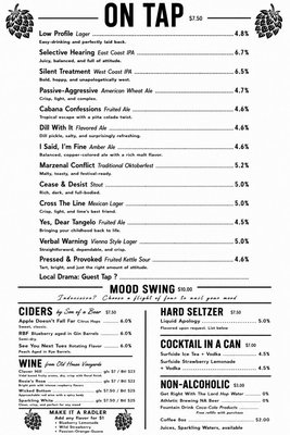 Menu photo 2 Angry Wife Brewhouse Culpeper, VA Menu photo 2 Angry Wife Brewhouse Culpeper, VA