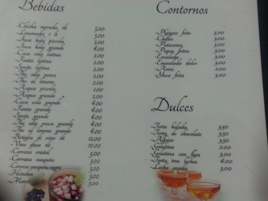 Menu photo 4 Lima Limon Florence, FI
