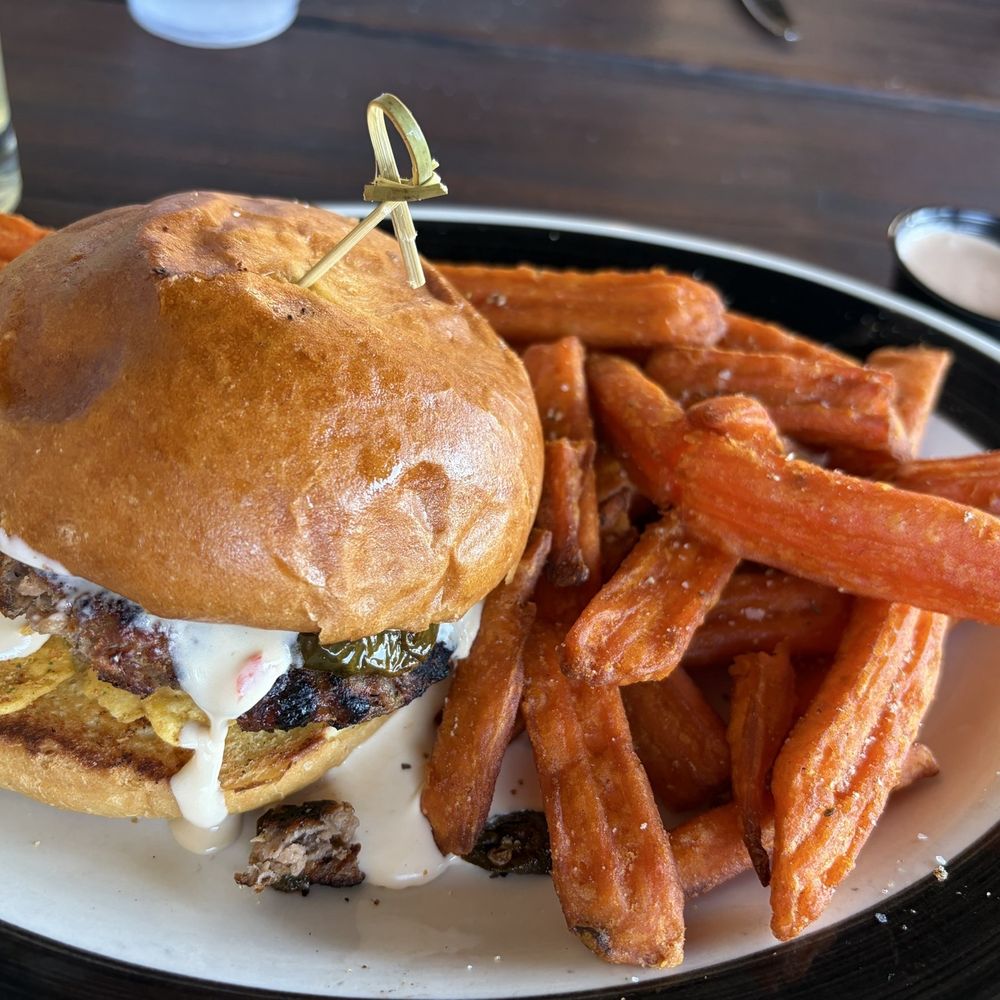 The Corner Pub and Grill - Customized, veggie Beyond burger, and sweet potato fries - Sports Bars Near Me - Ellisville, Missouri The Corner Pub and Grill - Customized, veggie Beyond burger, and sweet potato fries - Sports Bars Near Me - Ellisville, Missouri