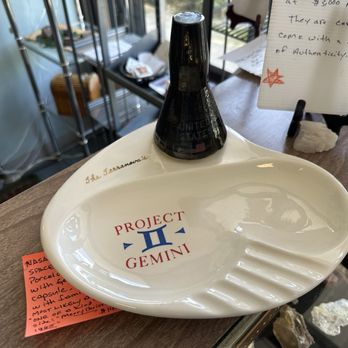 Buried Treasures - A porcelain Gemini II ashtray - Antiques Near Me - Sebastian, Florida