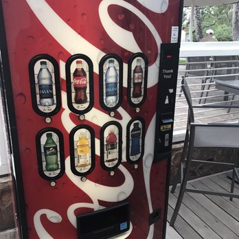 Shaka Cones - Soda machine as they don't sell waters or sodas here. Lagoon bar is other side of building - Ice Cream & Frozen Yogurt Near Me - Waikoloa, Hawaii