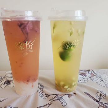 Weather Tea - two glasses of iced tea on a table - Bubble Tea Near Me - Richmond, British Columbia