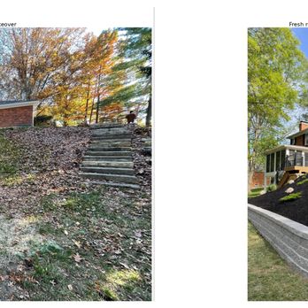 Greenscape Outdoors - Before and After Retaining Wall - Landscaping Near Me - Ellisville, Missouri Greenscape Outdoors - Before and After Retaining Wall - Landscaping Near Me - Ellisville, Missouri