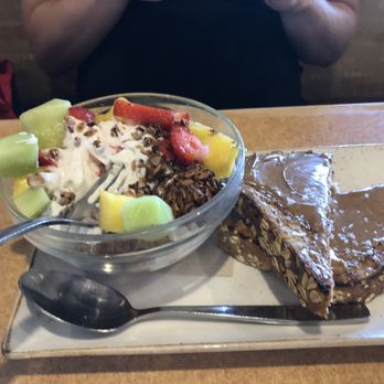 First Watch - Yogurt granola bowl with fruit and almond butter toast - my wife was very happy with her meal! - Cafes Near Me - Scottsdale, Arizona First Watch - Yogurt granola bowl with fruit and almond butter toast - my wife was very happy with her meal! - Cafes Near Me - Scottsdale, Arizona