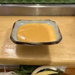 I have never had a sushi, chef and me some kind of hot sauce for my sashimi. I have never had a sushi, chef and me some kind of hot sauce for my sashimi.