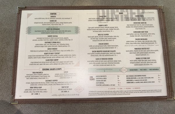 Menu photo 7 FRIDA southwest Oklahoma City, OK