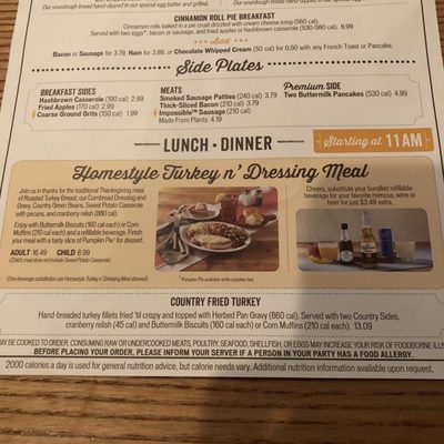 Menu photo 8 Cracker Barrel Old Country Store Belleville, MI