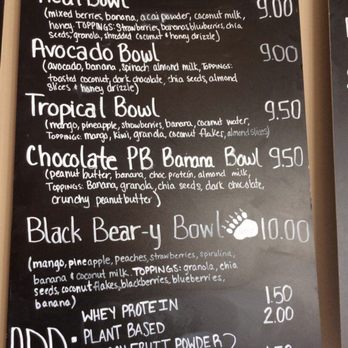 Nest - Smoothie bowl menu - Coffee & Tea Near Me - Orono, Maine