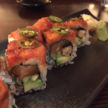 Raku - Their red dragon roll, it is as delicious as it looks! - Sushi Bars Near Me - Washington, DC, District of Columbia
