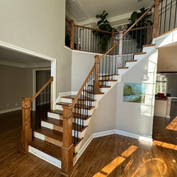 Seta Hardwood Flooring - Staircase Renovation including Railing & Baluster Installation in Johns Creek, GA - 2 - Flooring Near Me - Alpharetta, Georgia Seta Hardwood Flooring - Staircase Renovation including Railing & Baluster Installation in Johns Creek, GA - 2 - Flooring Near Me - Alpharetta, Georgia