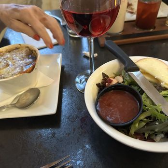 The Vault Wine Bar - French Onion Soup and Side Salad - Wine Bars Near Me - Shelby, Ohio The Vault Wine Bar - French Onion Soup and Side Salad - Wine Bars Near Me - Shelby, Ohio