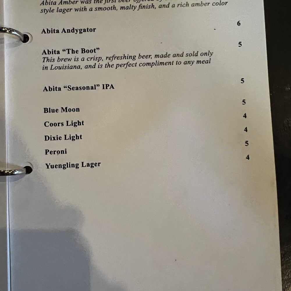 Briquette - Menu - Seafood Near Me - New Orleans, Louisiana