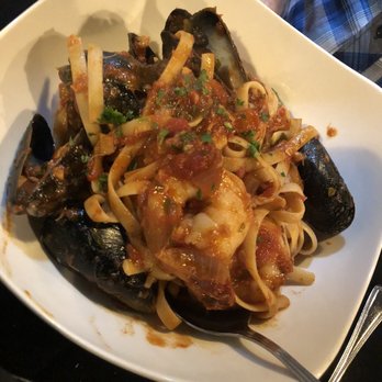 Islands Fish Grill - Shrimp and mussel pasta in marinara sauce - Seafood Near Me - Indialantic, Florida