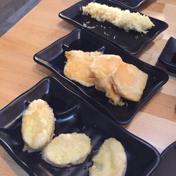Akino - Shumai and Tempura - Shrimp, Sweet Potato, and Eggplant - Sushi Bars Near Me - Elmhurst, New York Akino - Shumai and Tempura - Shrimp, Sweet Potato, and Eggplant - Sushi Bars Near Me - Elmhurst, New York