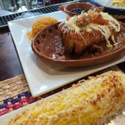 Mexico City Taqueria - Chimichanga and street corn is the best combination