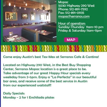 Serranos - Tex-Mex Near Me - Austin, Texas