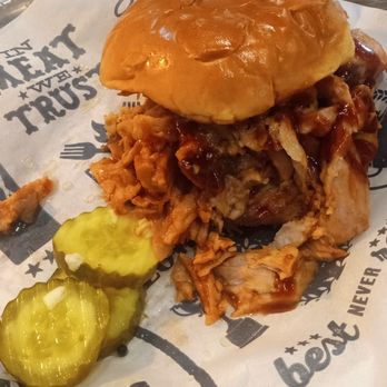 Famous Dave's Bar-B-Que - $5 Georgia Chopped Pork Sandwich on Happy Hour menu. - Barbeque Near Me - Mesa, Arizona