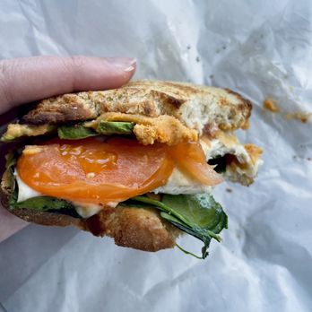 Unrefined Bakery Richardson - Turkey Sandwich with Red Pepper Hummus, Spinach, Tomato, and Pepper Jack Cheese - Bakeries Near Me - Richardson, Texas Unrefined Bakery Richardson - Turkey Sandwich with Red Pepper Hummus, Spinach, Tomato, and Pepper Jack Cheese - Bakeries Near Me - Richardson, Texas