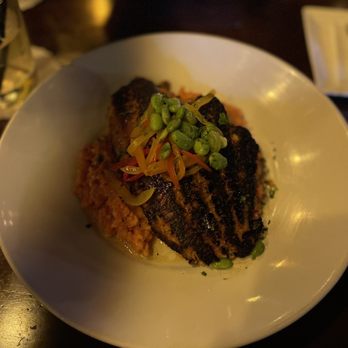 Bosscat Kitchen & Libations - Blackened Catfish with tomato risotto - New American Near Me - Houston, Texas Bosscat Kitchen & Libations - Blackened Catfish with tomato risotto - New American Near Me - Houston, Texas
