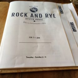Rock and Rye Oyster House