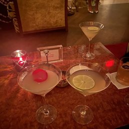 Lychee rose martini and margarita martini