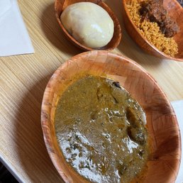 fufu and goat meat soup fufu and goat meat soup