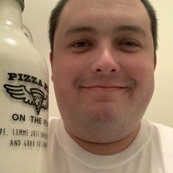 Pizza Pie On The Fly - Me with the ranch bottle I got from here. I think it was $15.