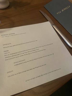 Menu photo 1 Via Aurelia San Francisco, CA Menu photo 1 Via Aurelia San Francisco, CA