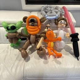 Some of the sample balloons that Richard made and reserved for us at the end of the party. Really appreciated that! Some of the sample balloons that Richard made and reserved for us at the end of the party. Really appreciated that!