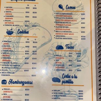Picus - Menu January 2023 - Seafood Near Me - Isla Mujeres, ROO