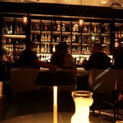 One Story Social Dining - This is the bar in the speak easy.