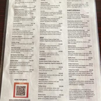 Malakor Thai Restaurant - Menu as of 8/15/23 - Thai Near Me - Renton, Washington Malakor Thai Restaurant - Menu as of 8/15/23 - Thai Near Me - Renton, Washington