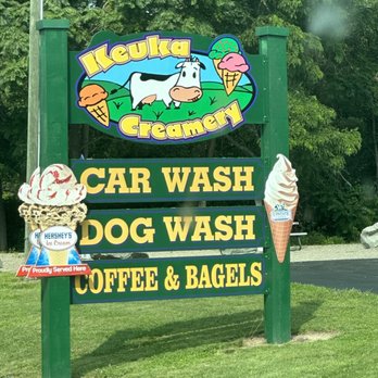Keuka Creamery - a dog wash sign - Ice Cream & Frozen Yogurt Near Me - Hammondsport, New York Keuka Creamery - a dog wash sign - Ice Cream & Frozen Yogurt Near Me - Hammondsport, New York
