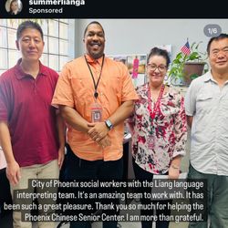 Liang Mandarin Language Services - Lianglanguage interpreting teams had the great pleasure of working with the City of Phoenix  Phoenix Chinese senior center, LEXIInterpreting