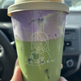 ube cream matcha
