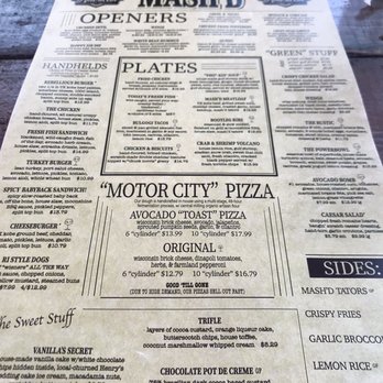 Mash'D - Menu! - New American Near Me - Frisco, Texas Mash'D - Menu! - New American Near Me - Frisco, Texas