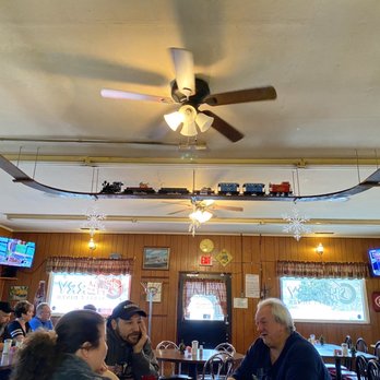 Cherry Street Diner - Haven't seen a place with a suspended train in forever! PS: ask about the mini stoplight on the back wall for some local history! - Diners Near Me - Ashville, Ohio Cherry Street Diner - Haven't seen a place with a suspended train in forever! PS: ask about the mini stoplight on the back wall for some local history! - Diners Near Me - Ashville, Ohio