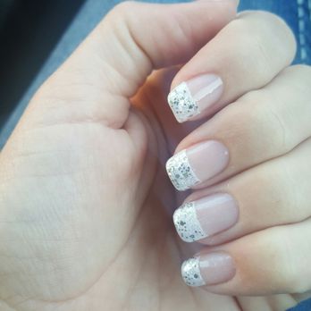Lash Spa Boutique - Wide French tip with sparkle - Waxing Near Me - San Clemente, California