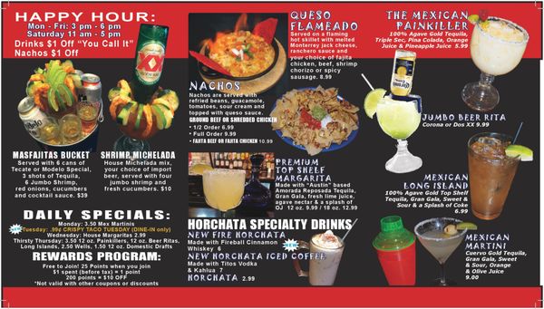 Menu photo 8 MasFajitas Mexican Restaurant Round Rock, TX
