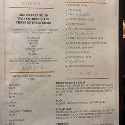 La Casa Don Miguel - Menu as of June 2026