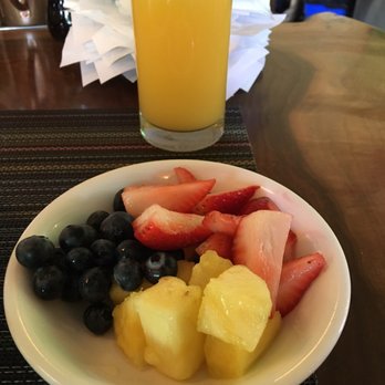 The Table - Side of fresh fruit and my order of bottomless mimosa! - New American Near Me - San Jose, California