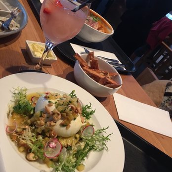 leña - a plate of food and a drink on a table - American Near Me leña - a plate of food and a drink on a table - American Near Me