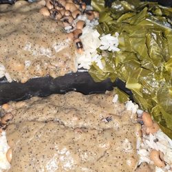 Johnson's BBQ - Black eyed peas and Collards