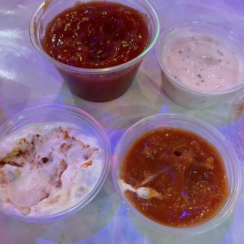 The Kickin' Crab - Assortment of sauces - Cajun/Creole Near Me - Riverside, California The Kickin' Crab - Assortment of sauces - Cajun/Creole Near Me - Riverside, California