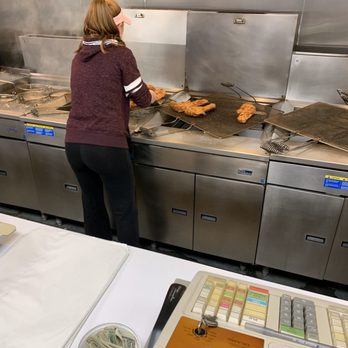 Atlantic Seafood - Watching my dinner cook - Salad Near Me - Baldwinsville, New York