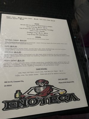 Menu photo 2 Enoteca Crescent City, CA
